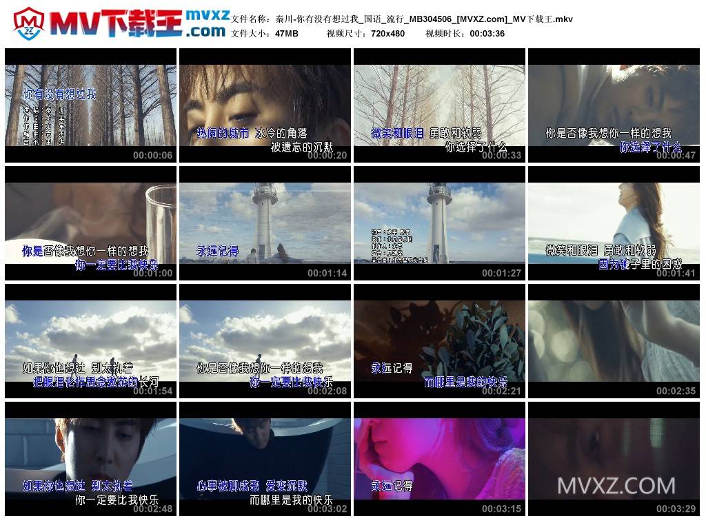 秦川-你有没有想过我_国语_流行_MB304506